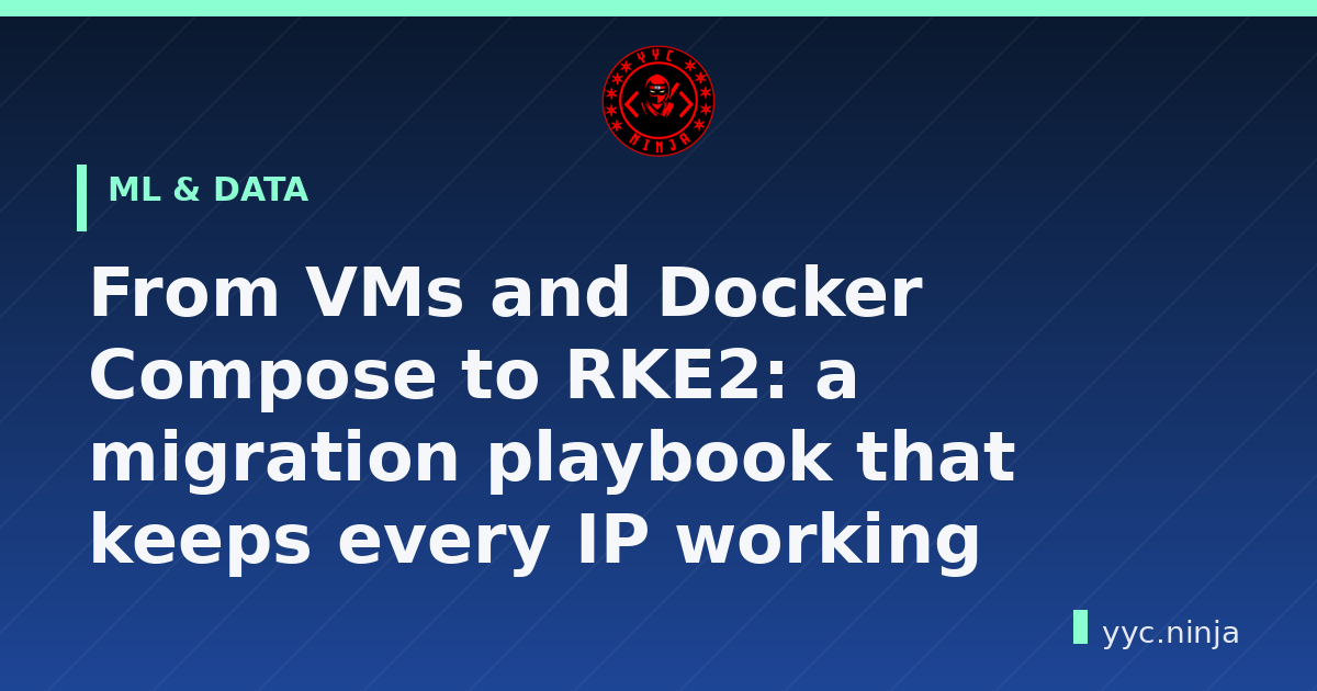 From VMs and Docker Compose to RKE2: a migration playbook that keeps every IP working